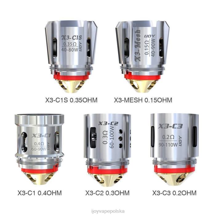 iJOY Vapes Online - iJOY Captain Cewki zamienne x3 (zestaw 3 szt.) 8XFT109