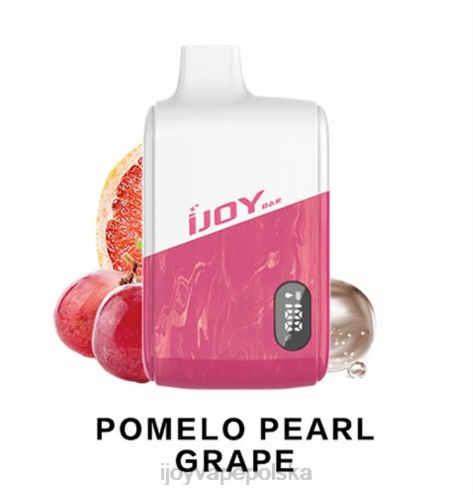 iJOY Vape Warszawa - iJOY Bar IC8000 jednorazowe 8XFT192 pomelo perłowe winogrono
