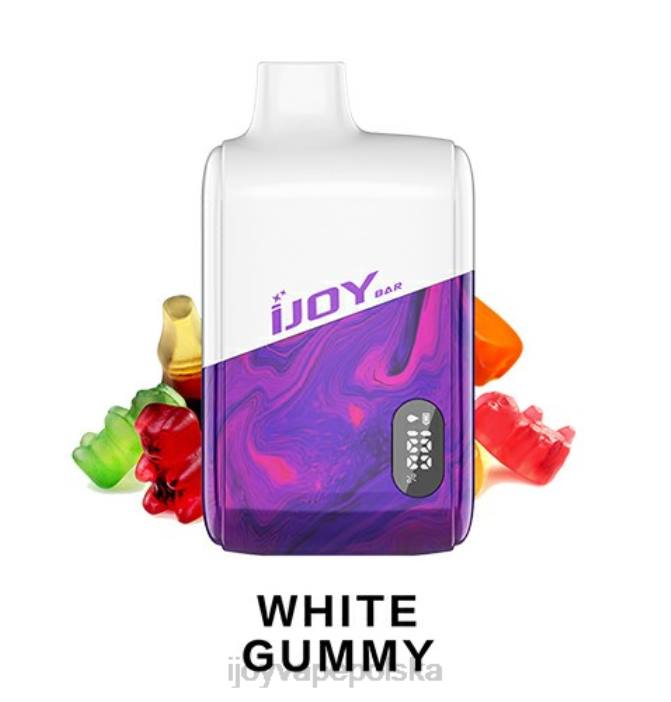iJOY Vapes Online - iJOY Bar IC8000 jednorazowe 8XFT199 biała guma