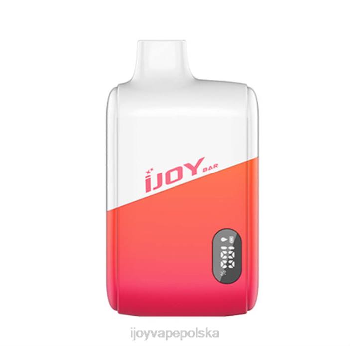 iJOY Bar Review - iJOY Bar Smart Vape 8000 zaciągnięć 8XFT18 brzoskwiniowo-cytrynowa