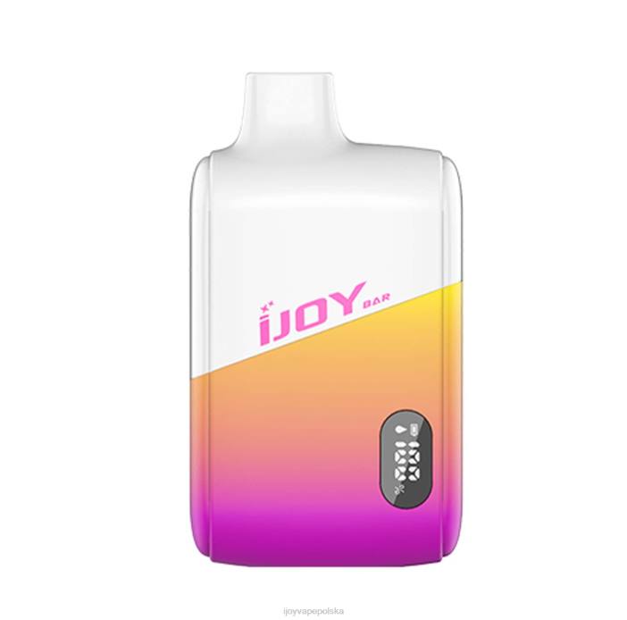 iJOY Bar Review - iJOY Bar Smart Vape 8000 zaciągnięć 8XFT18 brzoskwiniowo-cytrynowa