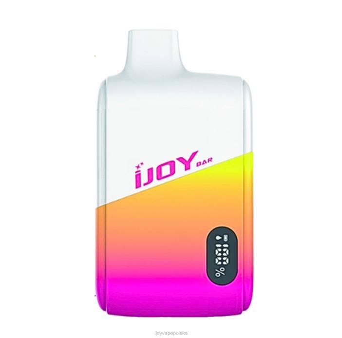 iJOY Bar Review - iJOY Bar Smart Vape 8000 zaciągnięć 8XFT18 brzoskwiniowo-cytrynowa