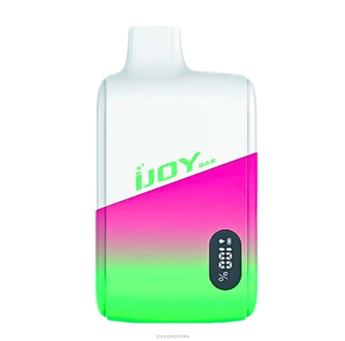 iJOY Bar Review - iJOY Bar Smart Vape 8000 zaciągnięć 8XFT18 brzoskwiniowo-cytrynowa