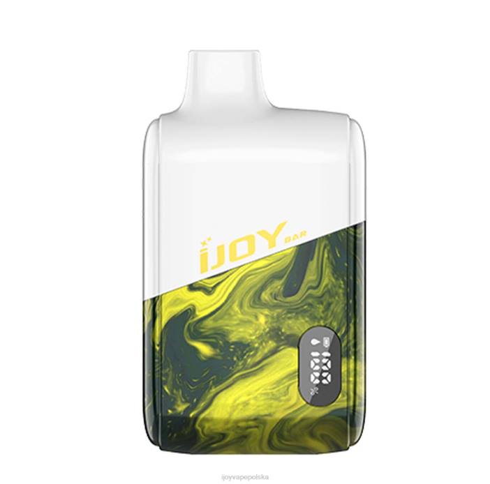 iJOY Bar Review - iJOY Bar Smart Vape 8000 zaciągnięć 8XFT18 brzoskwiniowo-cytrynowa