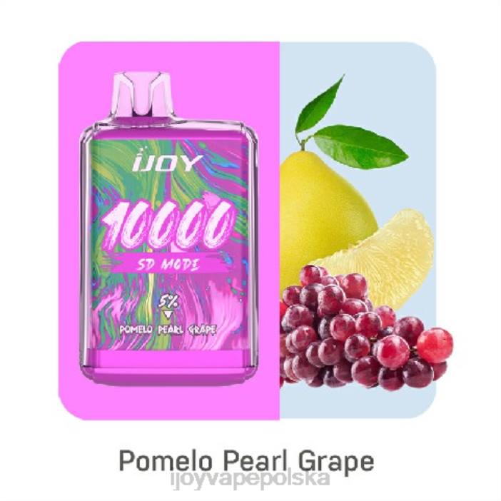 iJOY Vape Shop - iJOY Bar SD10000 jednorazowe 8XFT170 pomelo perłowe winogrono
