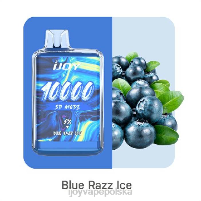 iJOY Vape Warszawa - iJOY Bar SD10000 jednorazowe 8XFT162 niebieski razz lód
