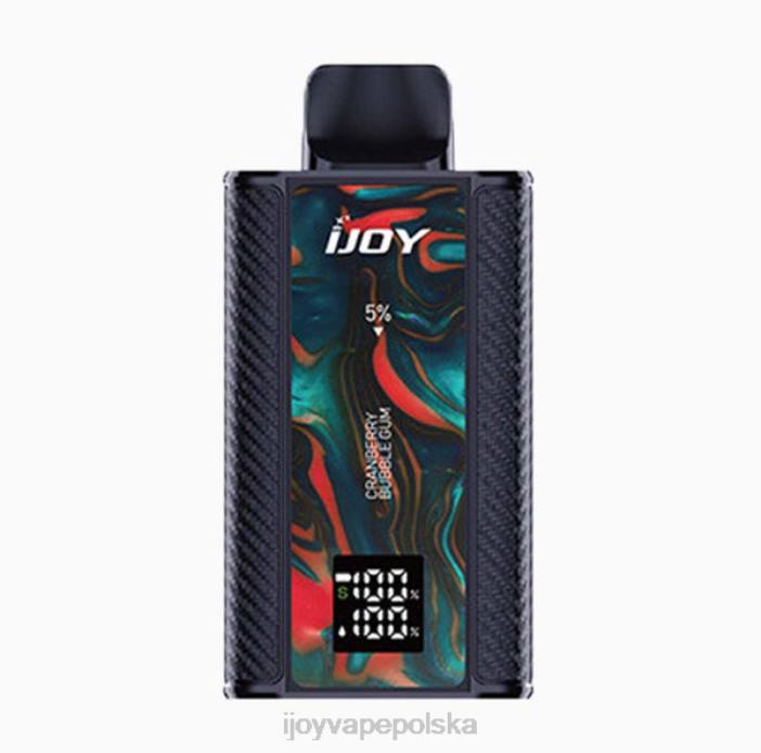 iJOY Vape Review - iJOY Captain 10000 vape 8XFT36 guma balonowa żurawinowa