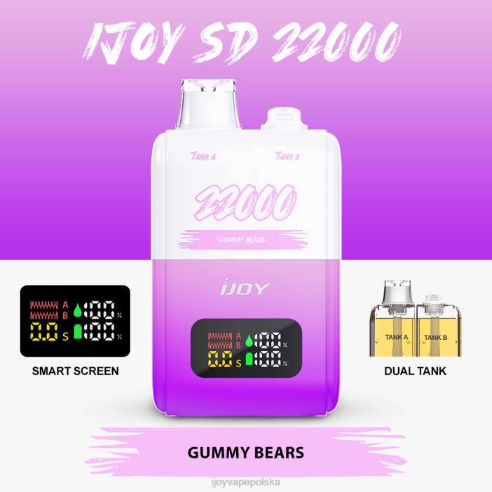 iJOY Vape Price - iJOY SD 22000 jednorazowe 8XFT154 żelki