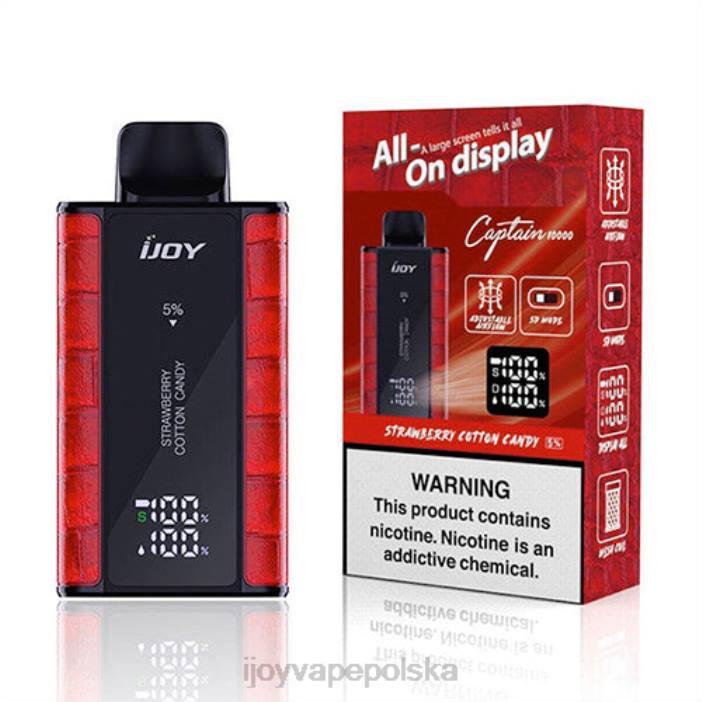iJOY Vape Flavors - iJOY Bar Captain jednorazowe 8XFT95 truskawkowa wata cukrowa